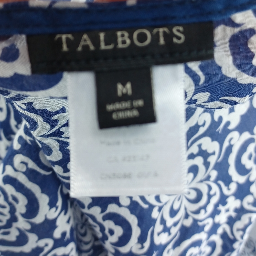 Talbots Printed Cover-up Top - Picture 5 of 6